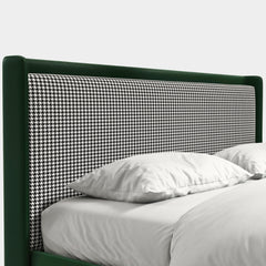 Solra Velvet Bed - Metal Legs