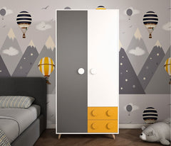 Cloudy 2 Door Kids Wardrobe