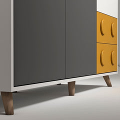 Cloudy 3 Door Kids Wardrobe