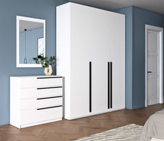 Diplo 3 Door Wardrobe 4-Piece Bedroom Set