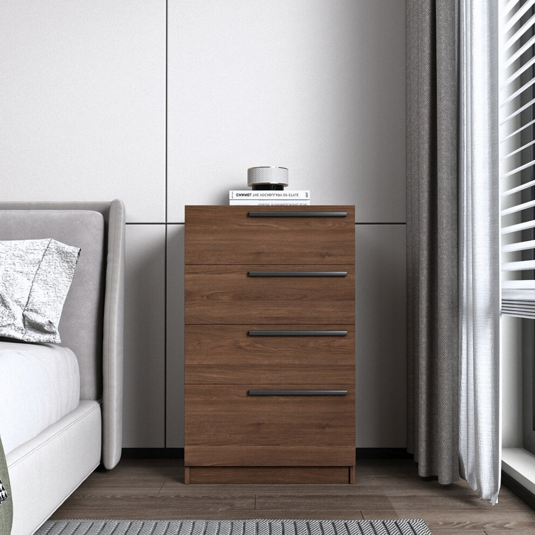 Diplo 4 Door Wardrobe 5-Piece Bedroom Set
