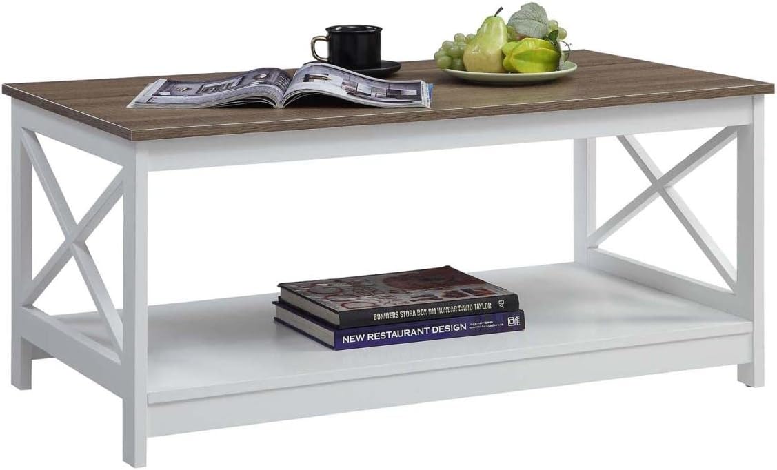3pce Oxford Oak Top Coffee Table, Side Table & Console