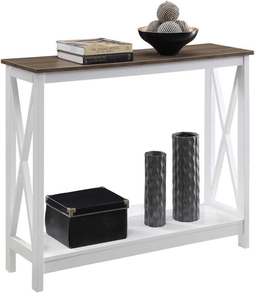 3pce Oxford Oak Top Coffee Table, Side Table & Console