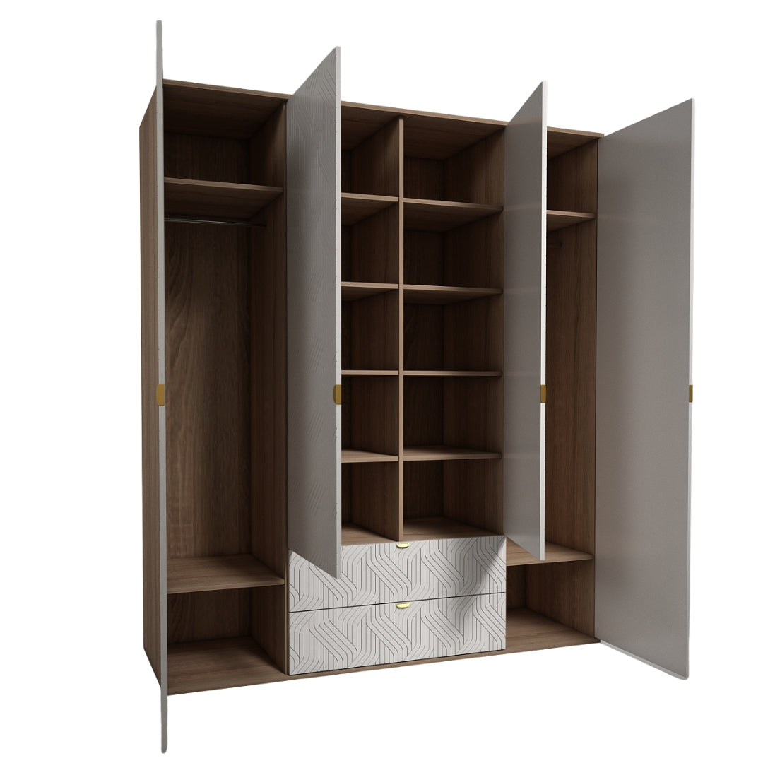Niyra 4 Door Wardrobe