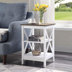 3pce Oxford Oak Top Coffee Table, Side Table & Console