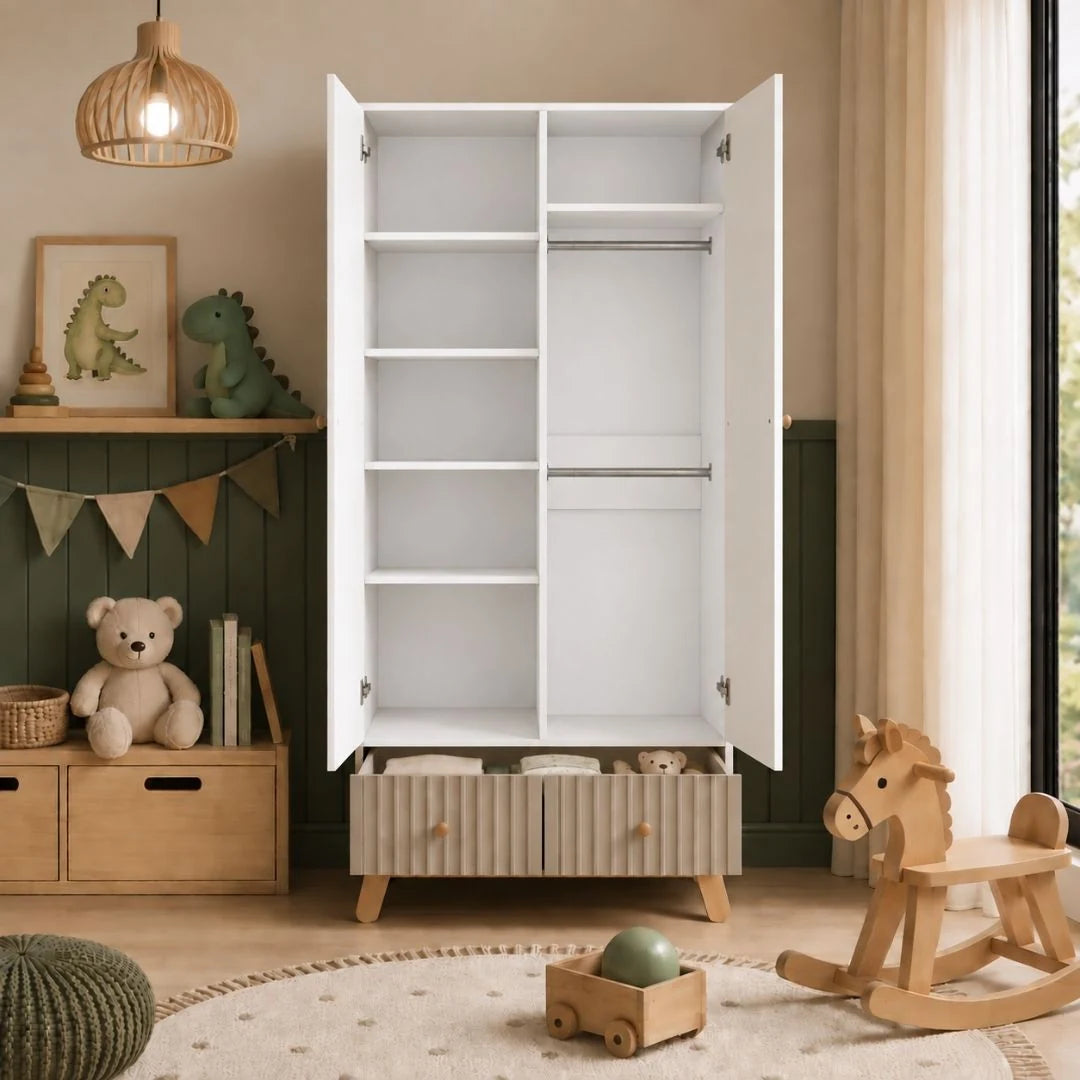 Lumi 2 Door Kids Wardrobe