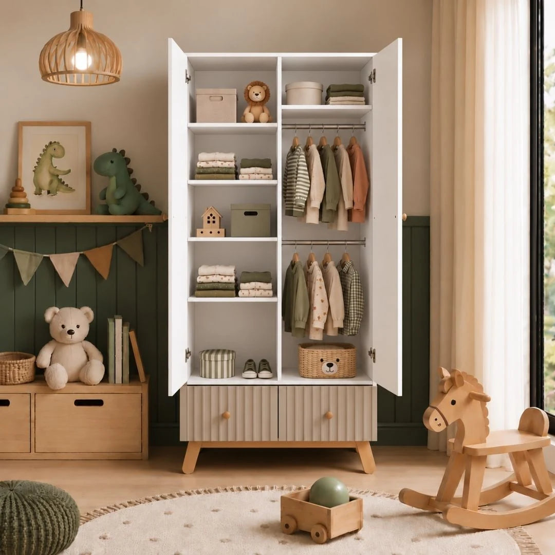 Lumi 2 Door Kids Wardrobe