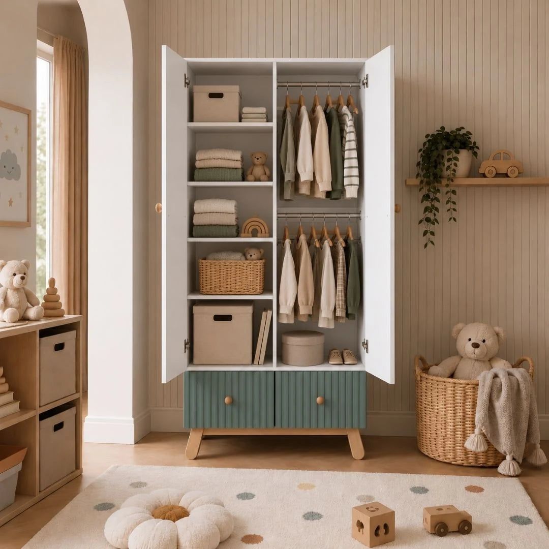 Lumi 2 Door Kids Wardrobe
