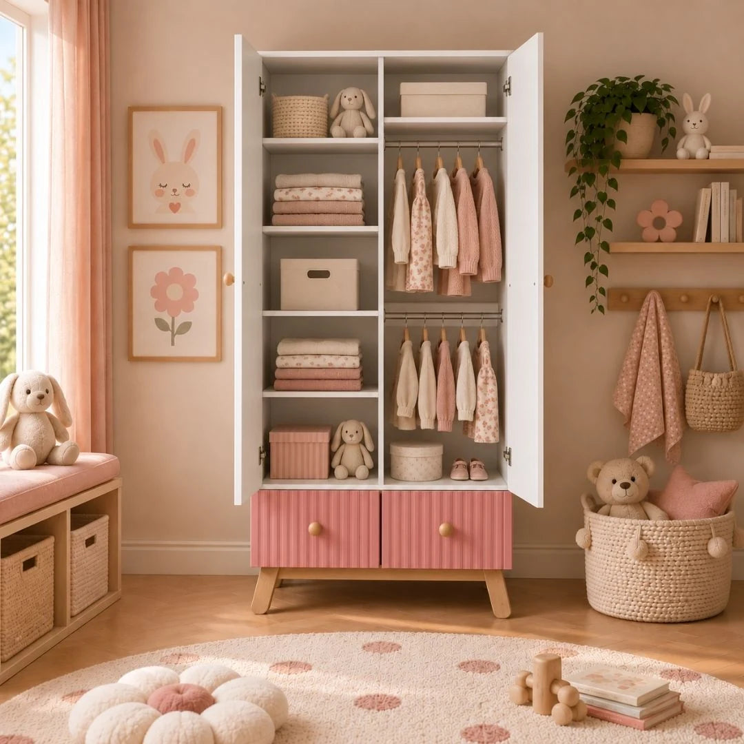 Lumi 2 Door Kids Wardrobe