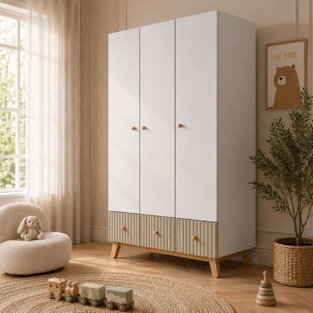 Lumi 3 Door Kids Wardrobe