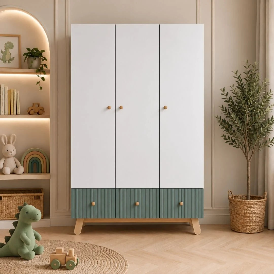 Lumi 3 Door Kids Wardrobe