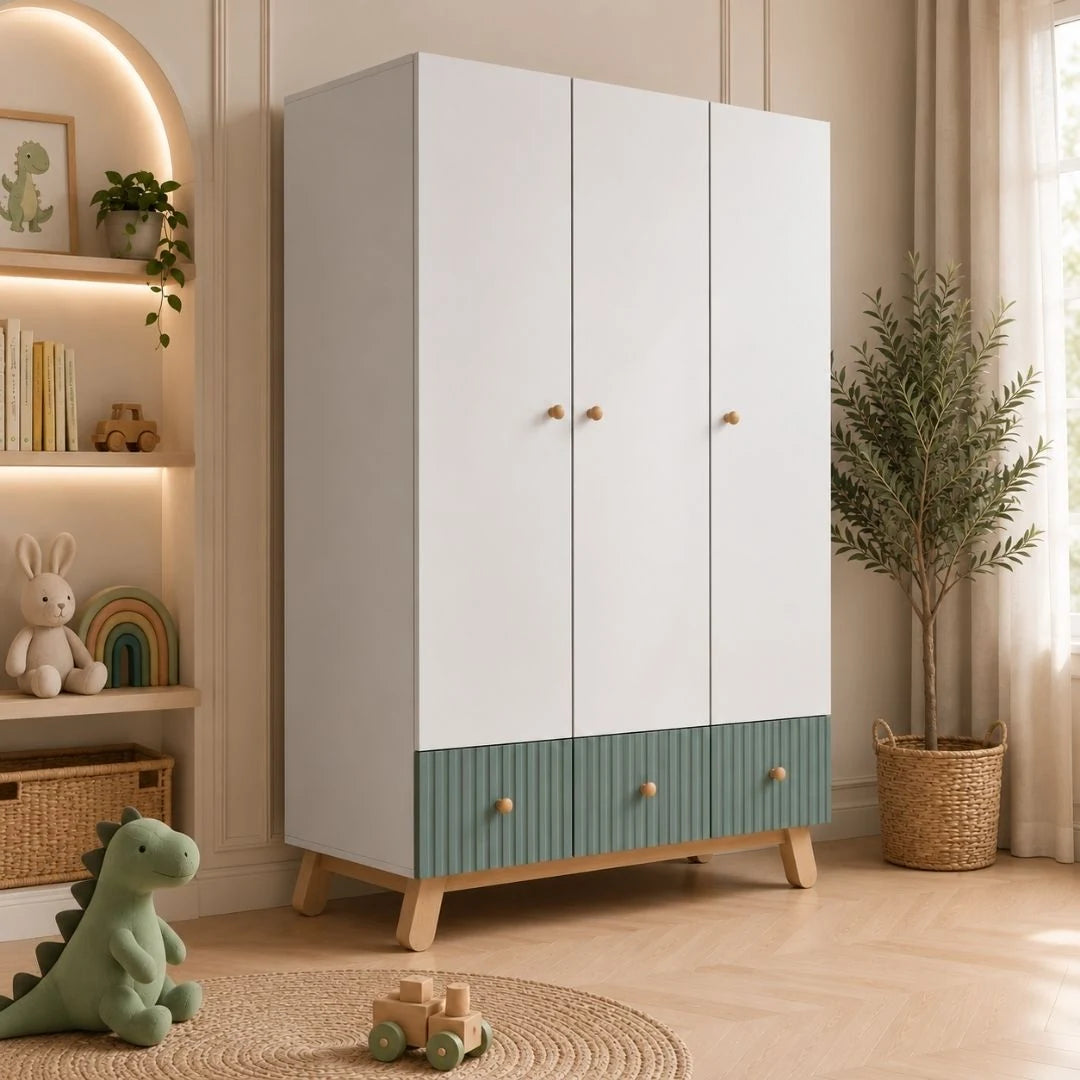 Lumi 3 Door Kids Wardrobe