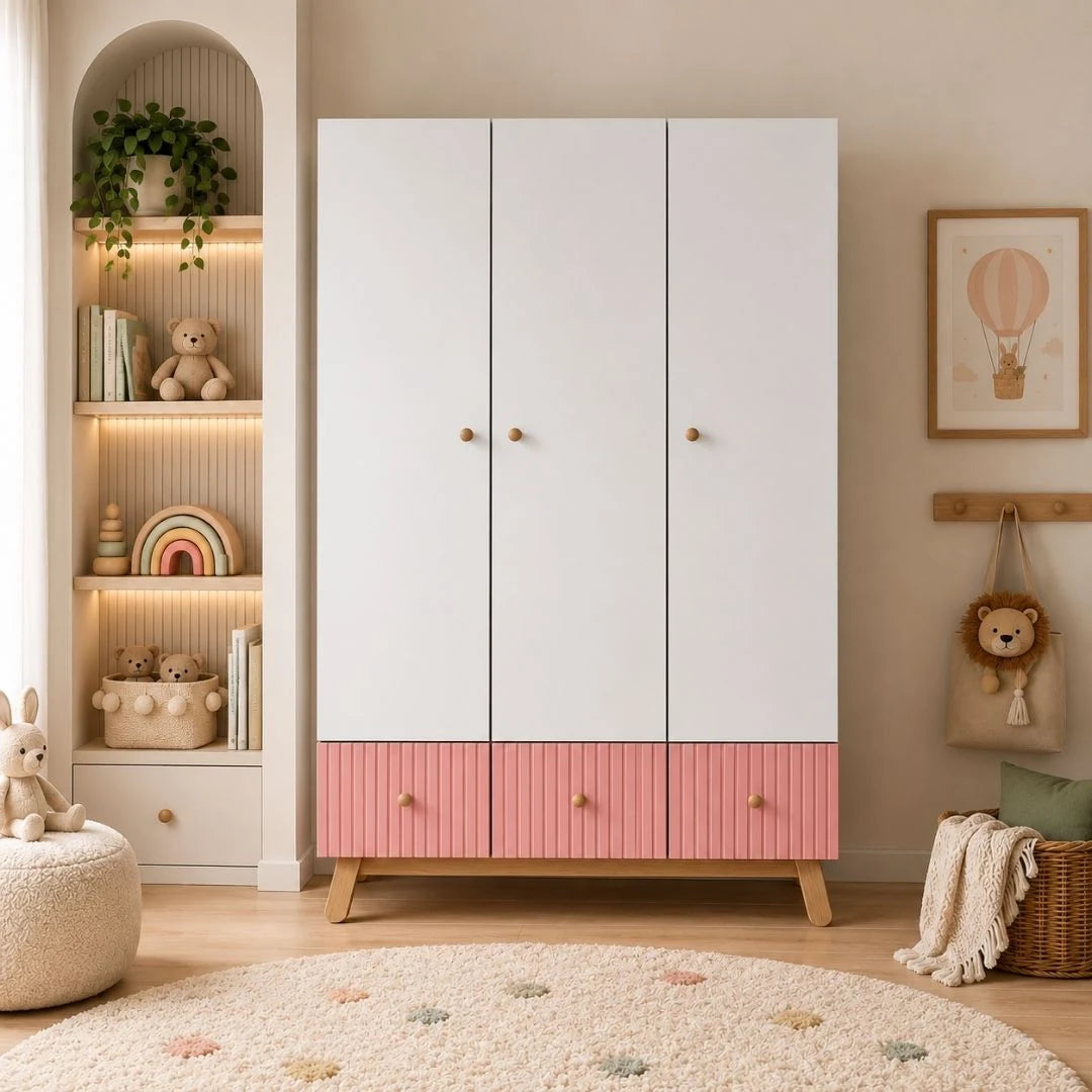 Lumi 3 Door Kids Wardrobe