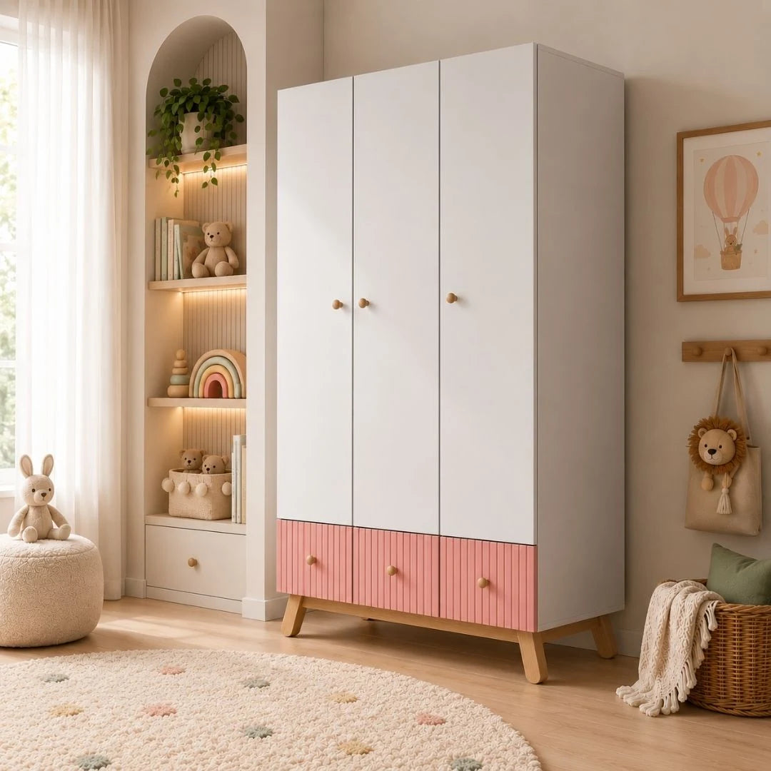 Lumi 3 Door Kids Wardrobe