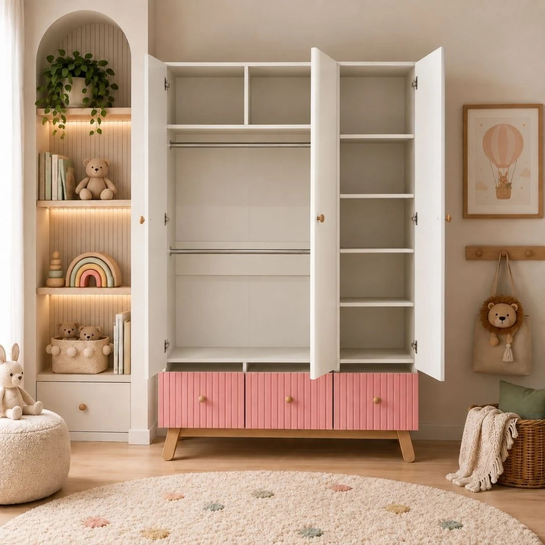 Lumi 3 Door Kids Wardrobe