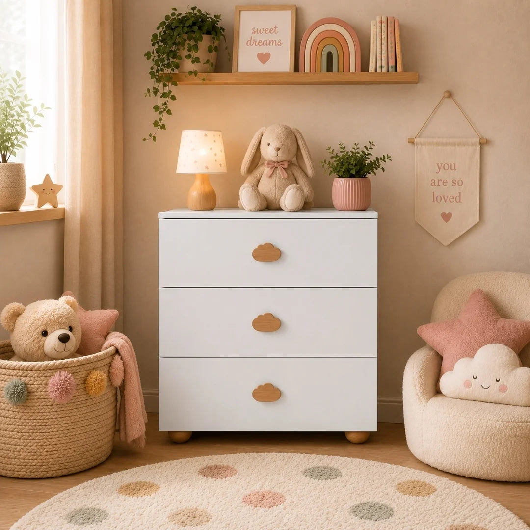 Cloudy Kids 3 Drawer Unit