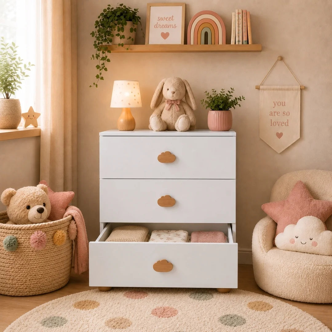 Cloudy Kids 3 Drawer Unit