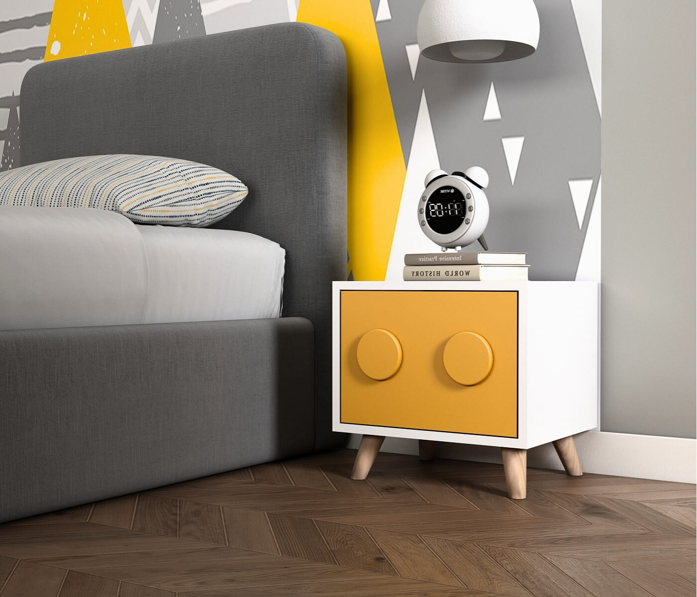 Cloudy 3 Door Wardrobe Kids Bedroom Set