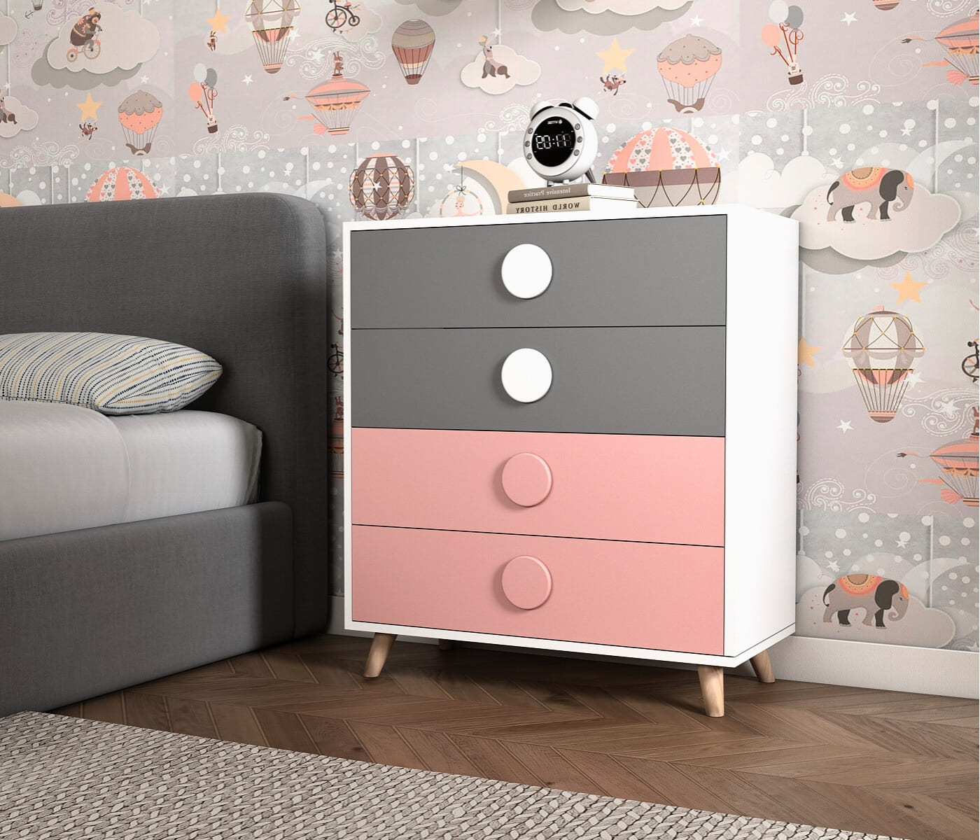Cloudy Kids Drawer Unit
