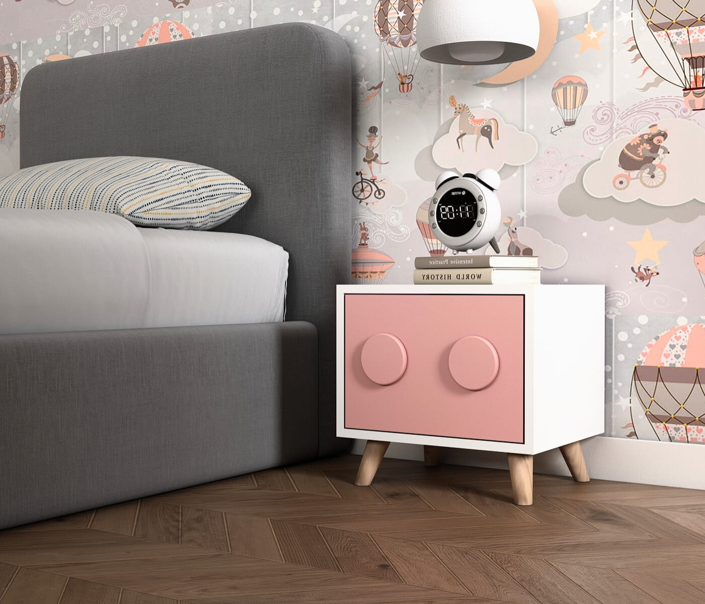 Cloudy 3 Door Wardrobe Kids Bedroom Set