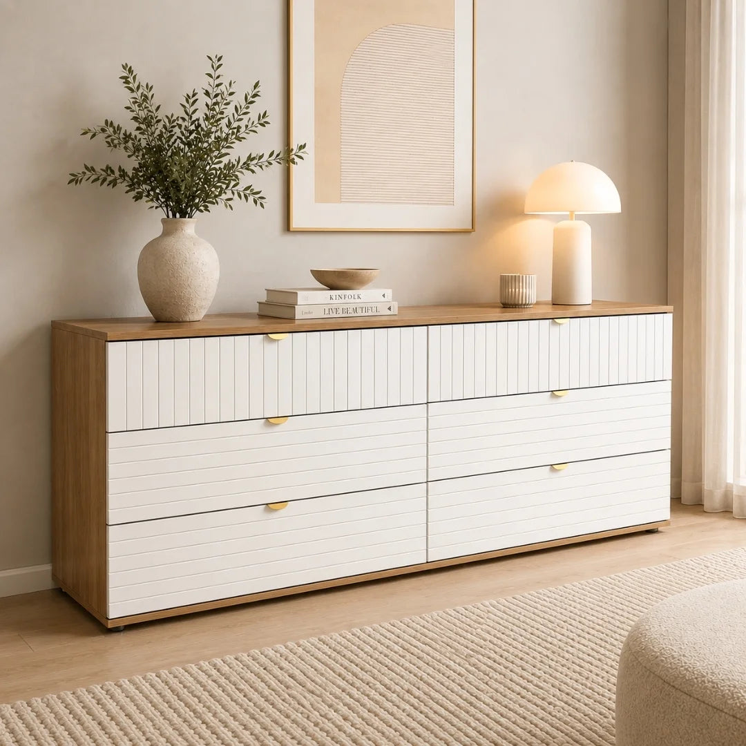 Emilia 6 Drawer Unit