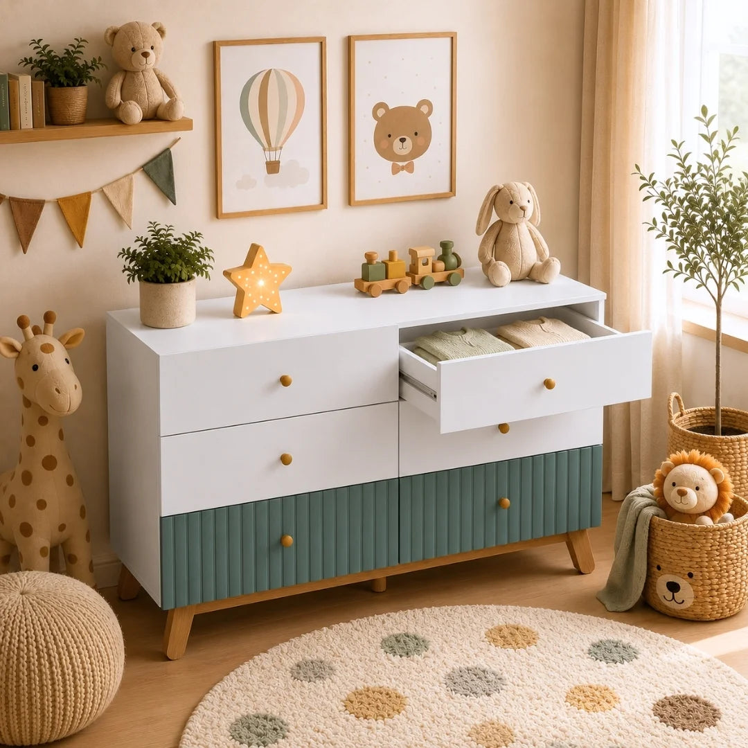 Lumi Kids 6 Drawer Unit