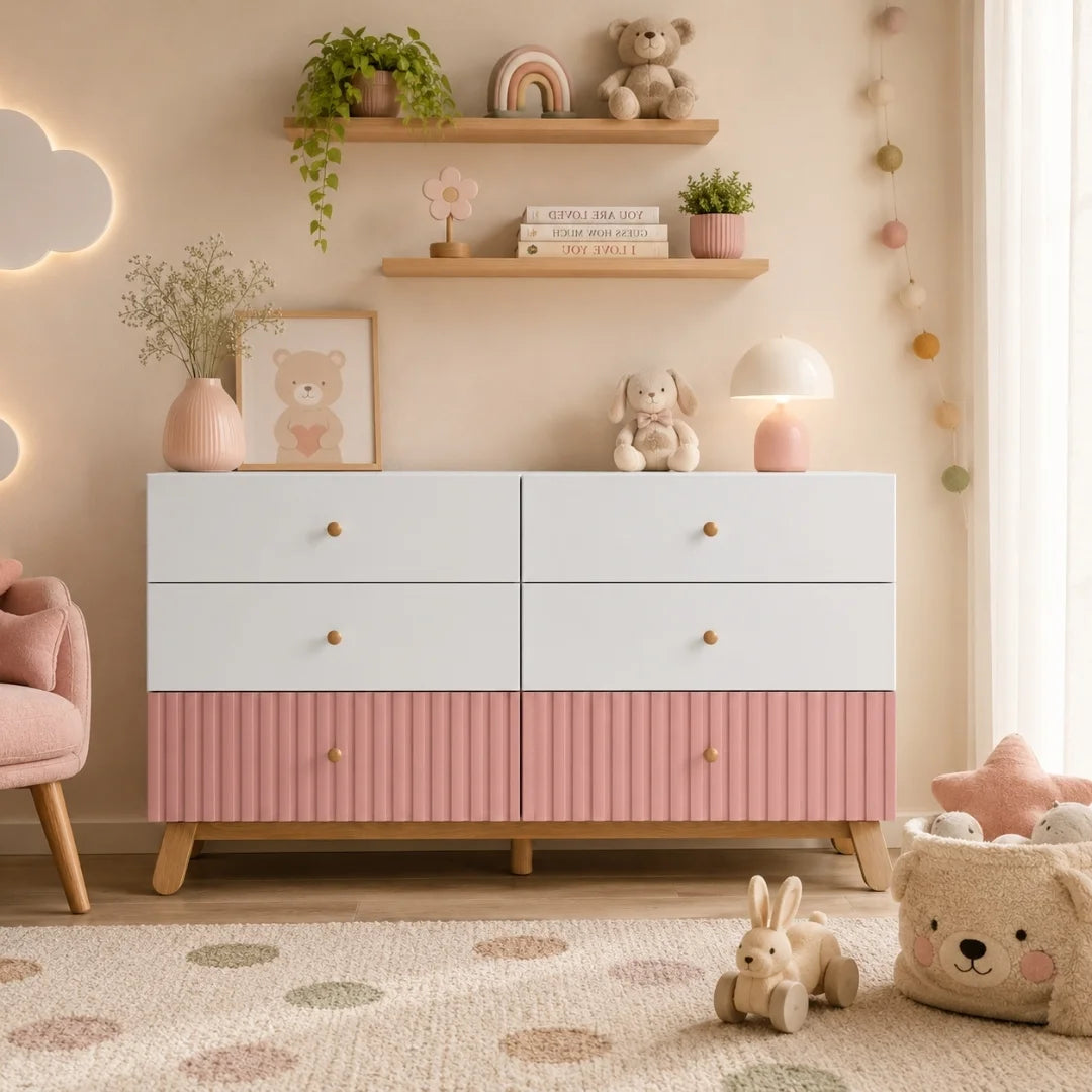 Lumi Kids 6 Drawer Unit
