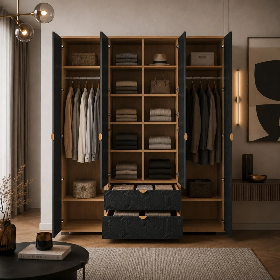 Niyra 4 Door Wardrobe