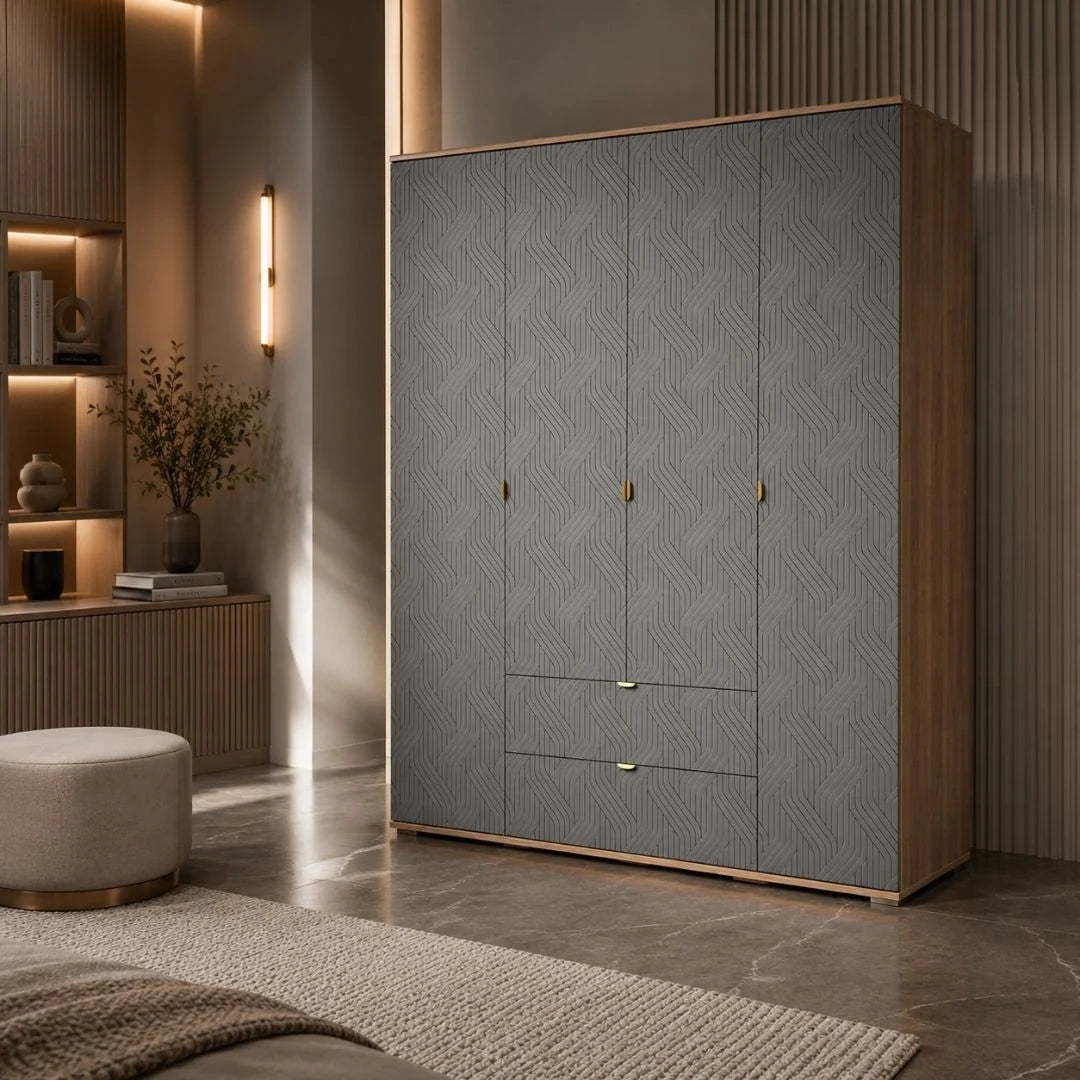 Niyra 4 Door Wardrobe