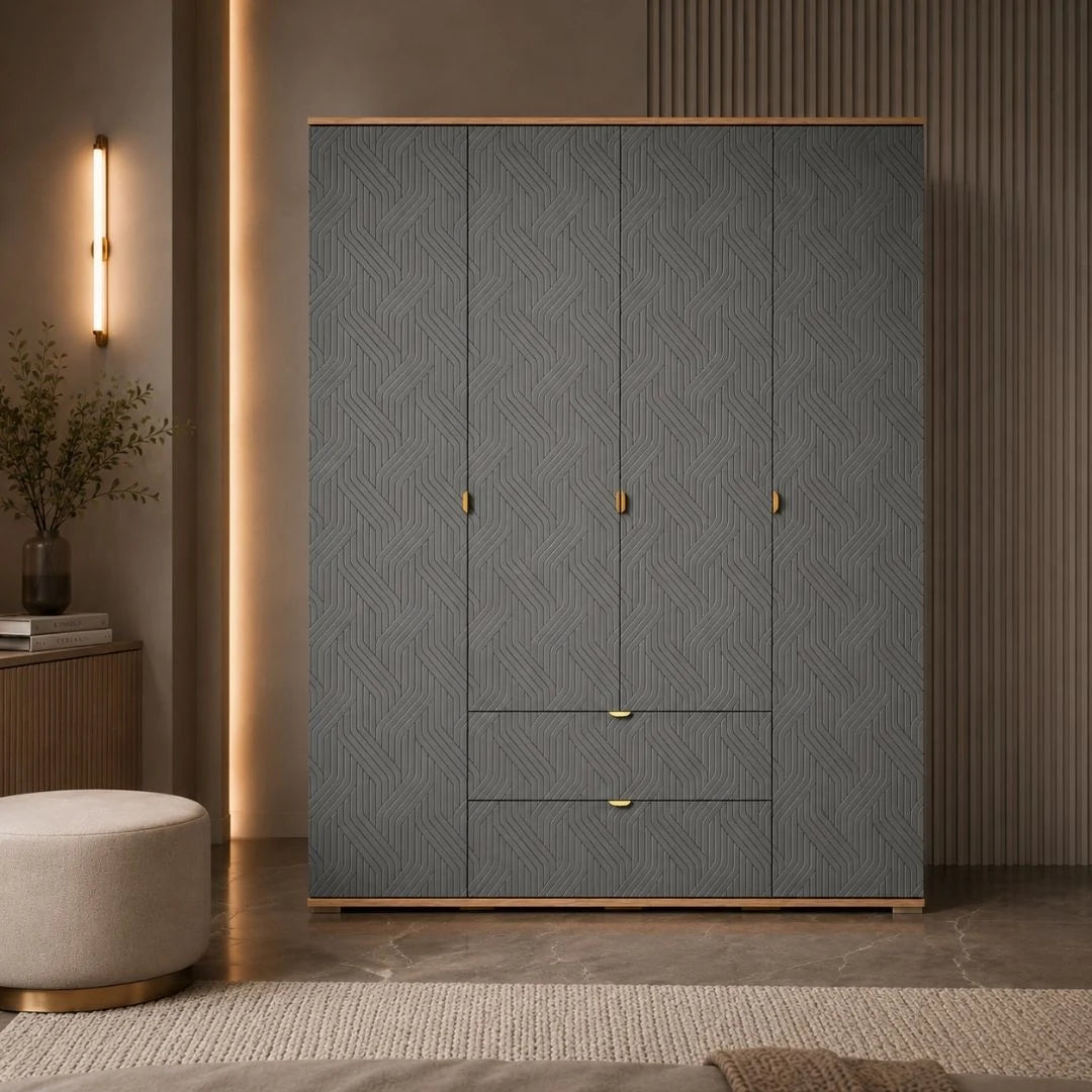 Niyra 4 Door Wardrobe