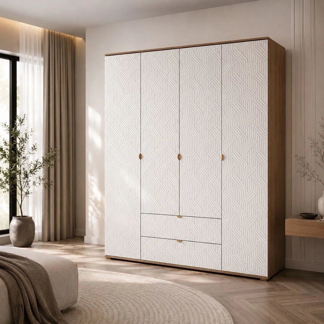 Niyra 4 Door Wardrobe