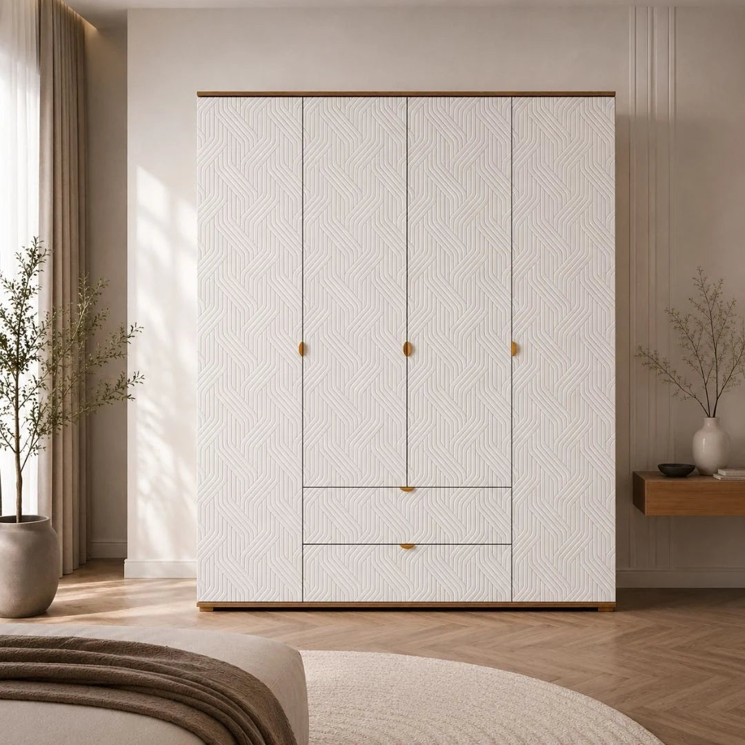 Niyra 4 Door Wardrobe