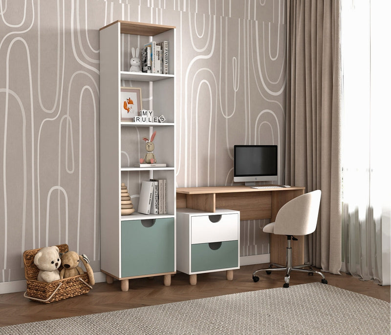 Nova Kids 1 Door Bookcase