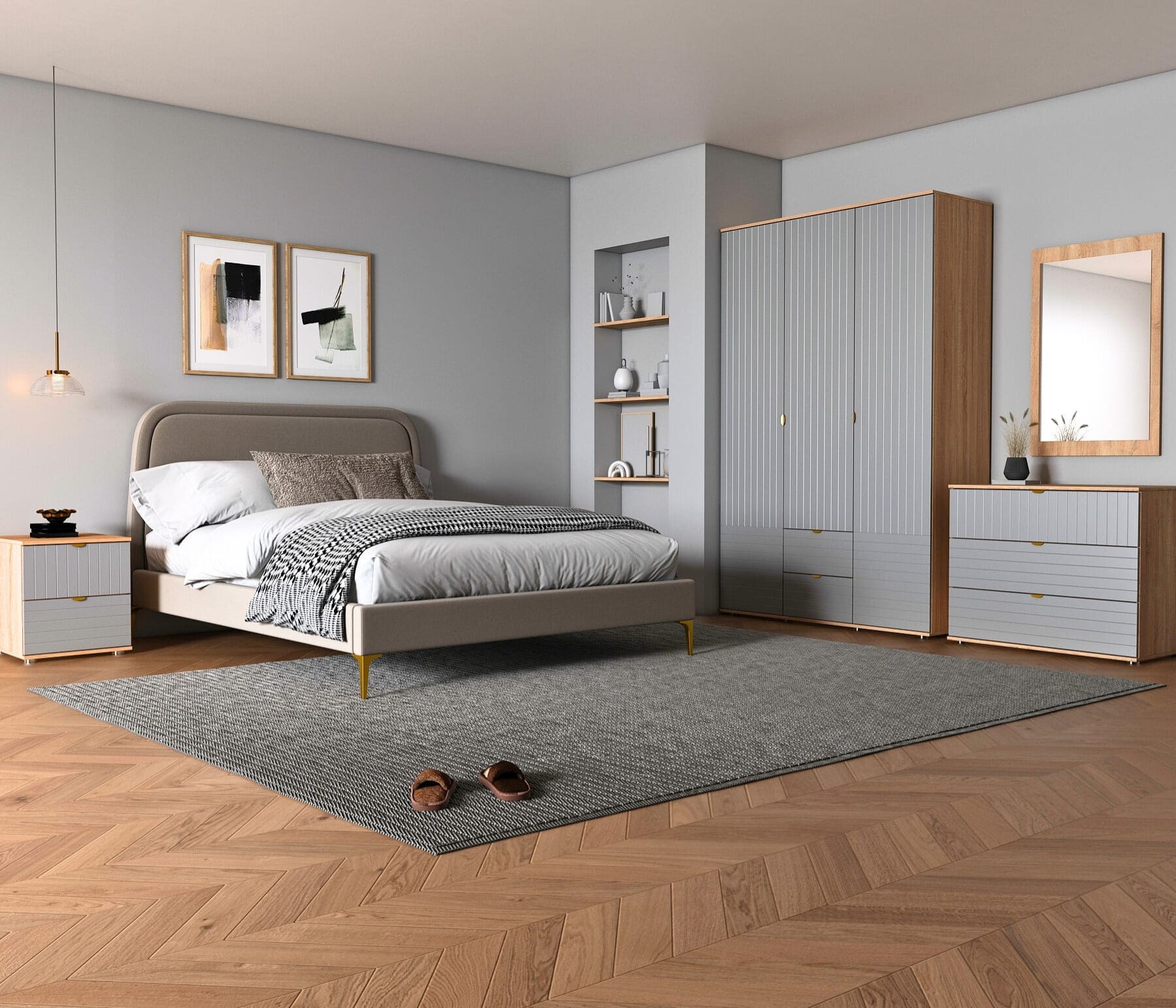 Emilia 3 Door Wardrobe